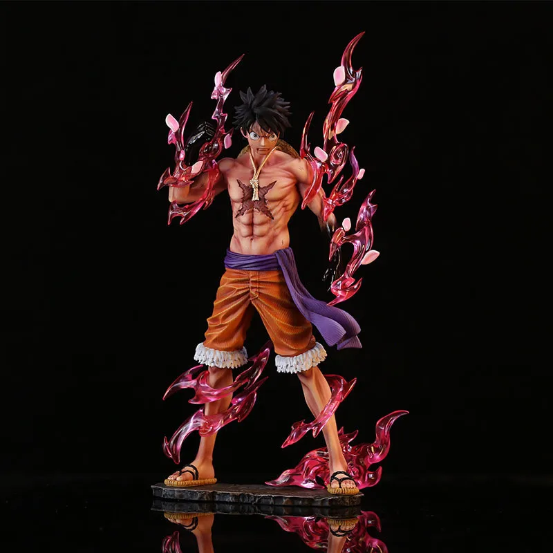 Figurine Manga One Piece Luffy Gear 2 Busoshoku Haki 24cm