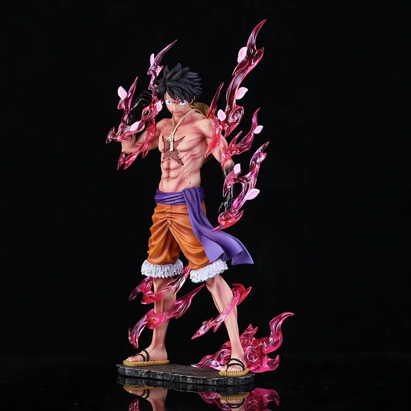 Figurine Manga One Piece Luffy Gear 2 Busoshoku Haki 24cm – Image 2