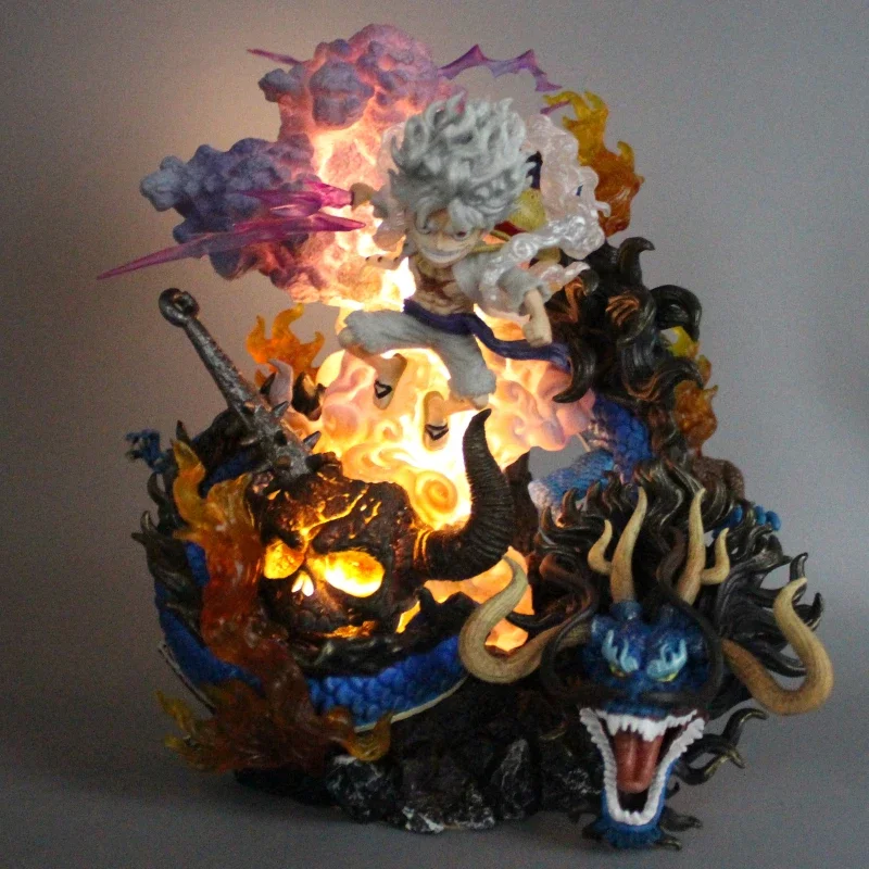 Figurine Manga One Piece Luffy Gear 5 vs Kaido 20cm – Image 4