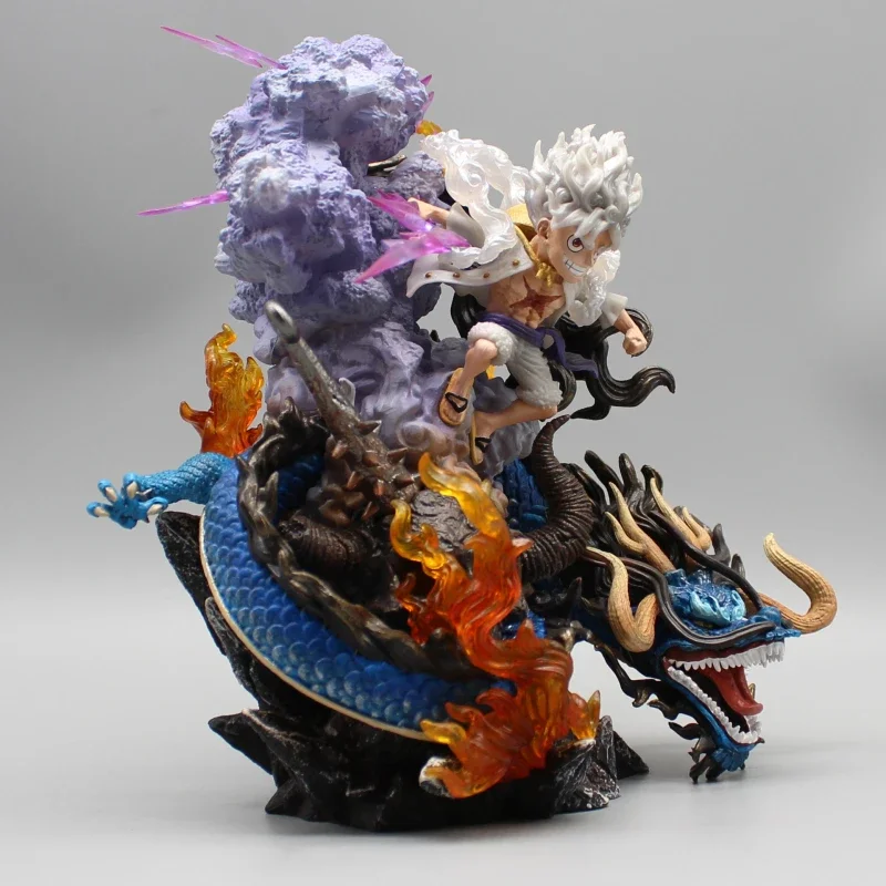 Figurine Manga One Piece Luffy Gear 5 vs Kaido 20cm – Image 6
