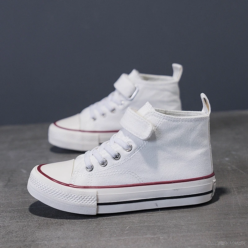 Chaussures en toile K-Pop Demon Hunters pour enfants – Baskets montantes blanches – Image 2