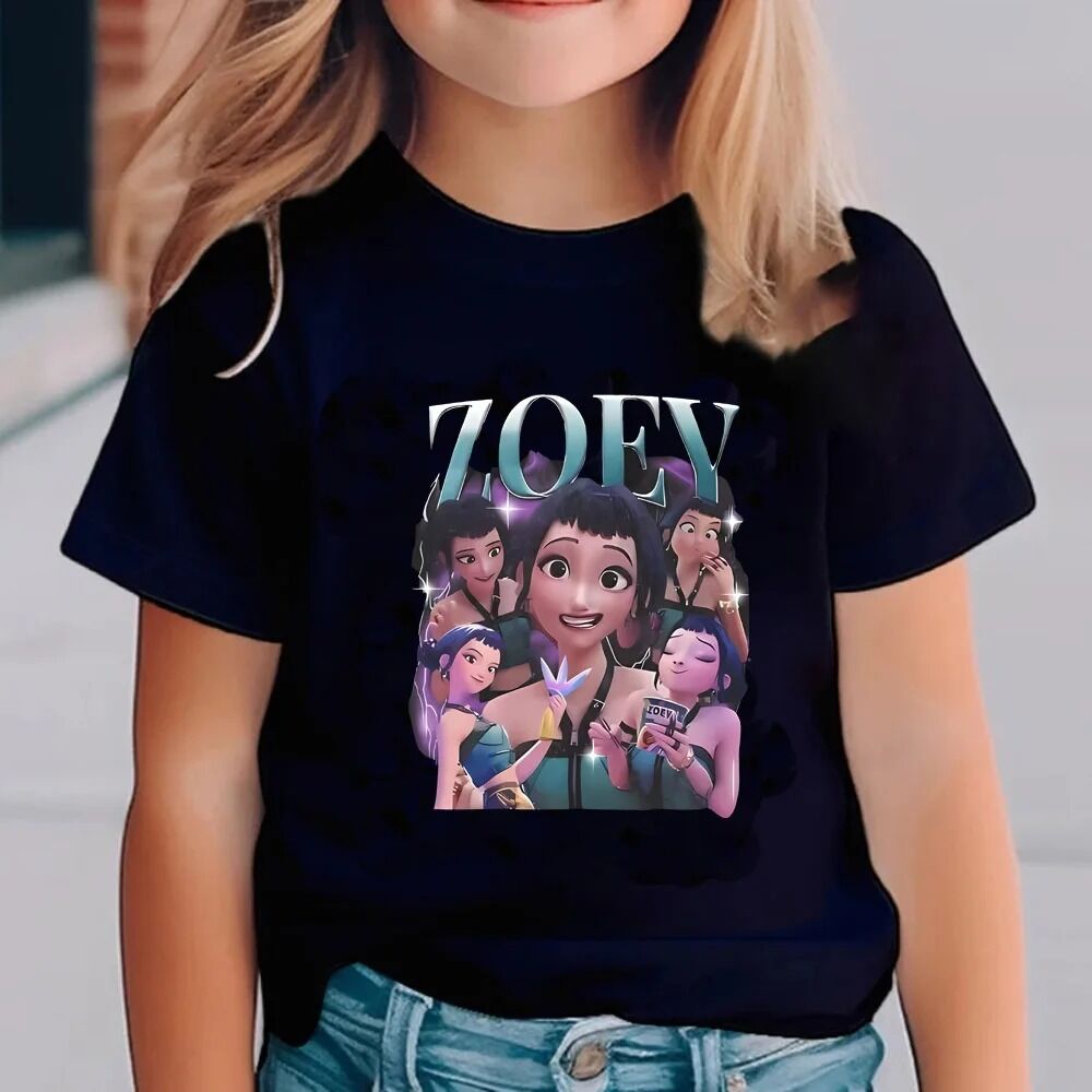 T-shirt Enfant KPOP Demon Hunter – Zoey Edition | HUNTR/X Idol – Style K-pop et Anime